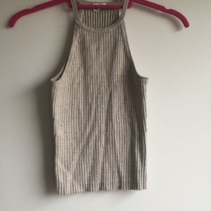 Knit High Neck Tank